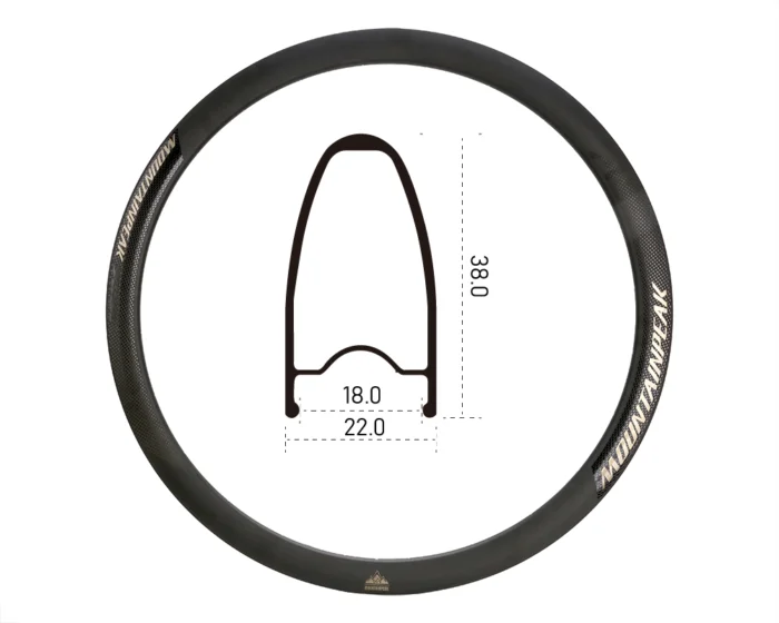 Alloy Disc Brake Rim H38×700C 24h F/V - Image 1